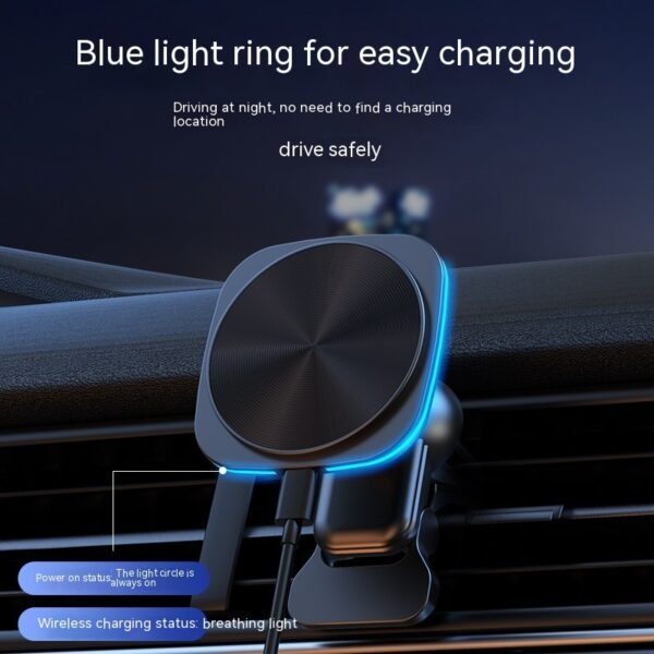 Popular RGB Color Lights Car Magnetic Wireless Charger - Image 7